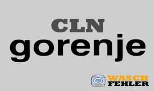 Gorenje Waschmaschine Fehlercode CLN